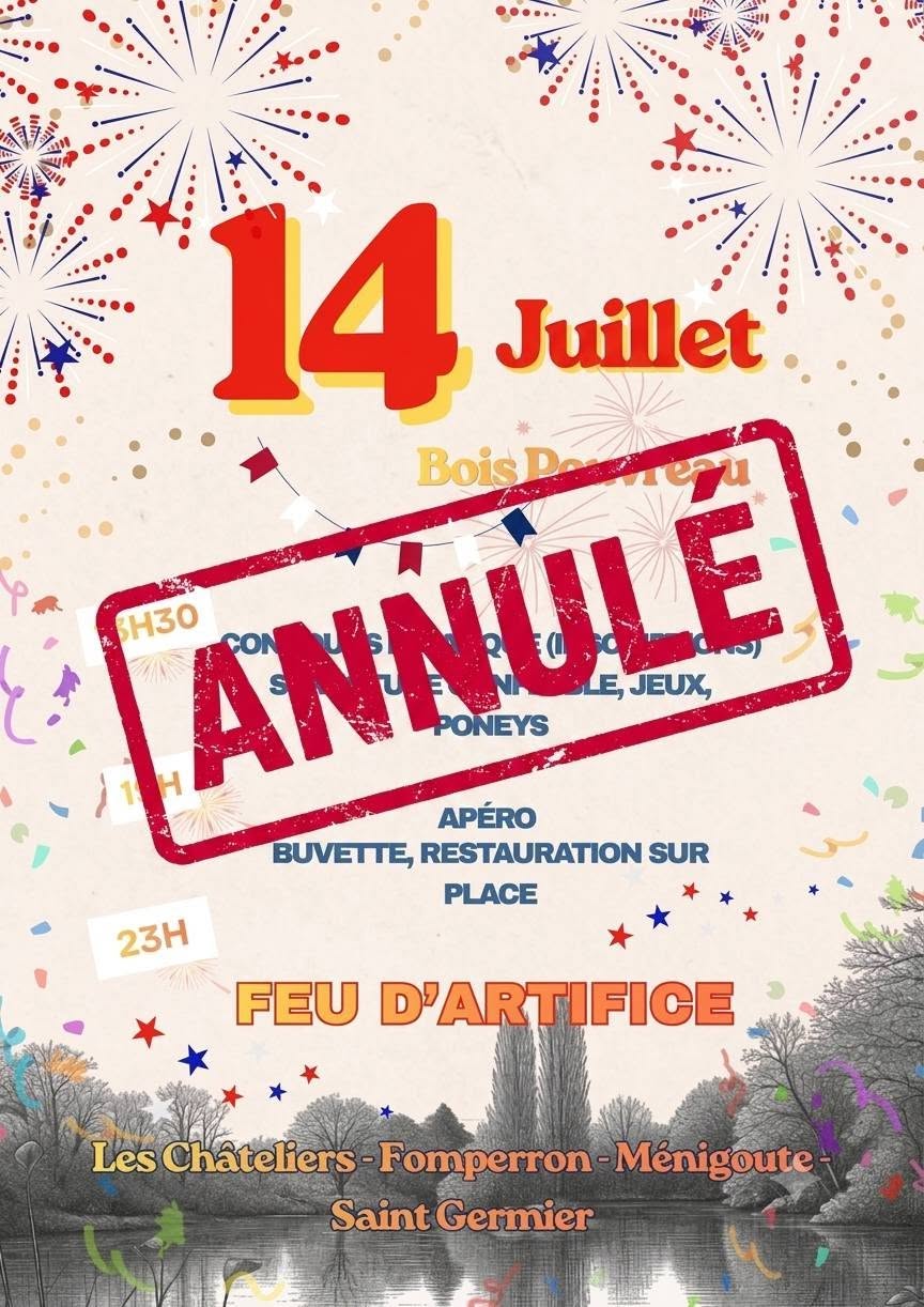 14 Juillet annulé